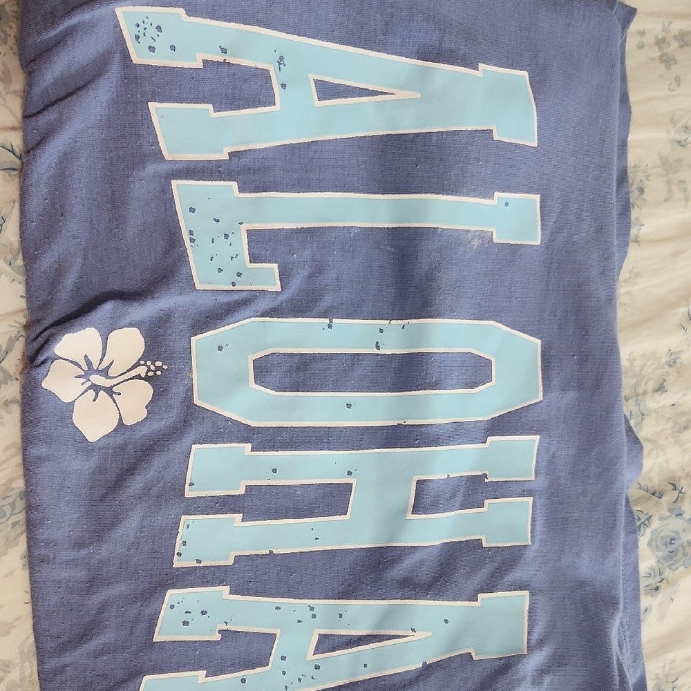 Blue Aloha Graphic Tee